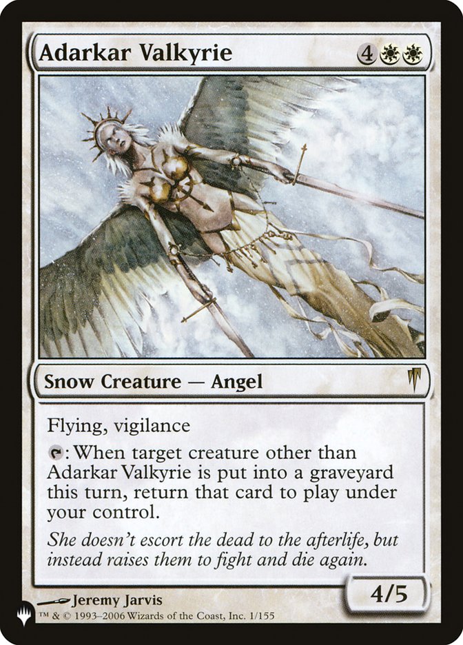 Adarkar Valkyrie (The List) Light Play