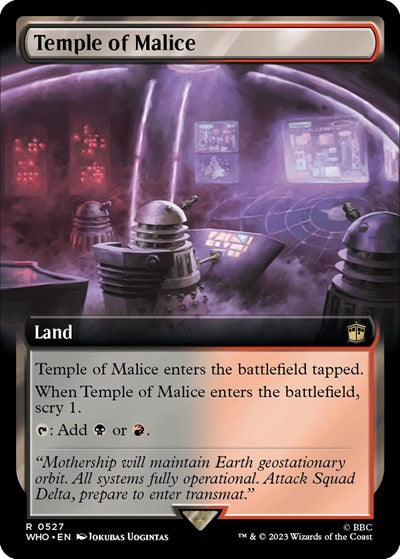 Temple of Malice (Extended Art) (Universes Beyond: Doctor Who) Near Mint Foil
