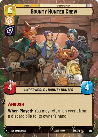 Bounty Hunter Crew (Hyperspace) (Spark of Rebellion) Near Mint Foil