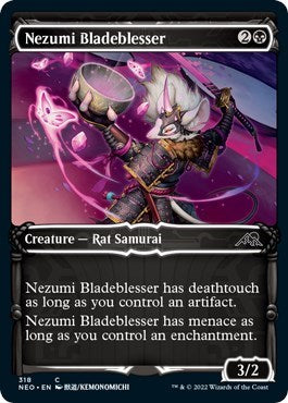 Nezumi Bladeblesser (Showcase) (Kamigawa: Neon Dynasty) Light Play Foil
