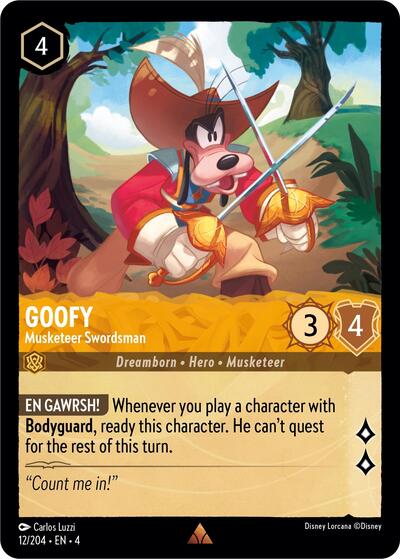 Goofy - Musketeer Swordsman (Ursula's Return) Near Mint