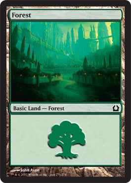 Forest (Return to Ravnica) Medium Play Foil