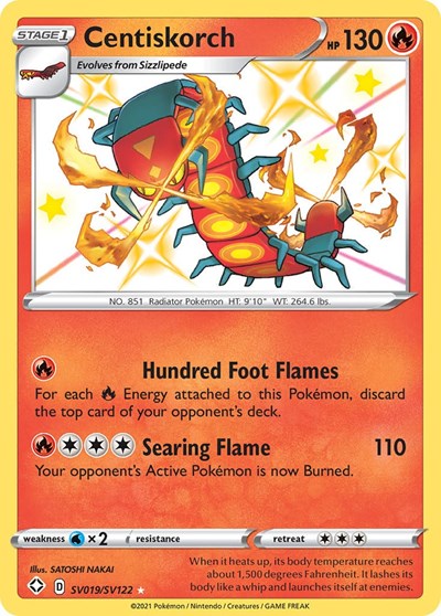 Centiskorch (Shining Fates: Shiny Vault) Near Mint Holofoil
