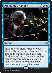 Aminatou's Augury (Commander 2018) Damaged / Poor