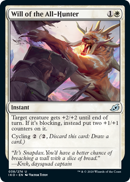 Will of the All-Hunter (Ikoria: Lair of Behemoths) Medium Play Foil