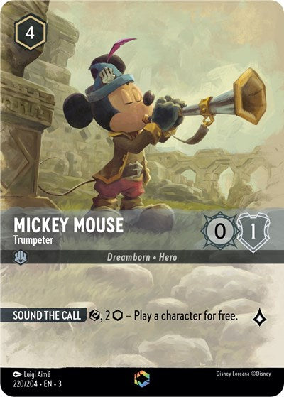 Mickey Mouse -Trumpeter (Alternate Art) (Into the Inklands) Near Mint Holofoil