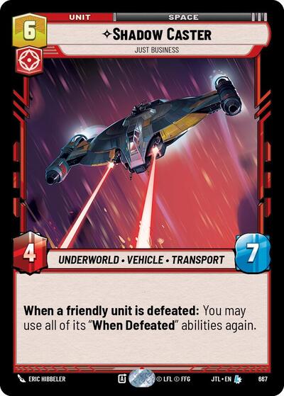 Shadow Caster Just Business (Foil) (Jump to Lightspeed) Near Mint Foil