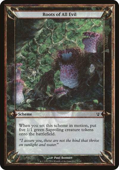 Roots of All Evil (Archenemy) (Oversize Cards) Near Mint