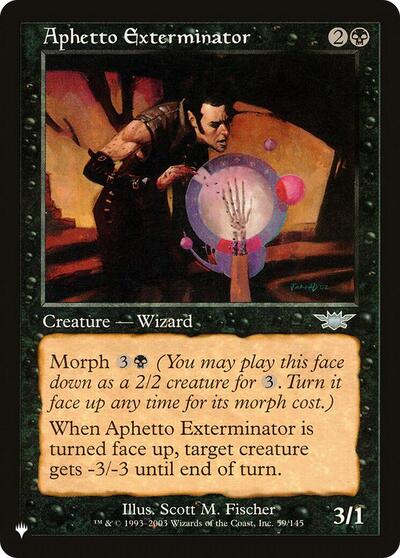 Aphetto Exterminator (The List) Light Play