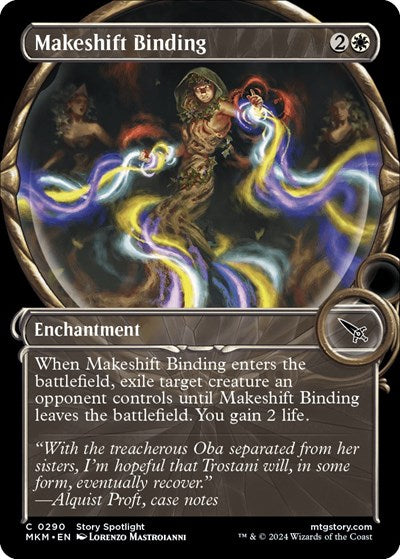Makeshift Binding (Showcase) (Murders at Karlov Manor) Light Play Foil