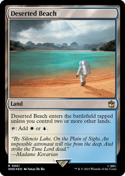 Deserted Beach (Surge Foil) (Universes Beyond: Doctor Who) Light Play Foil