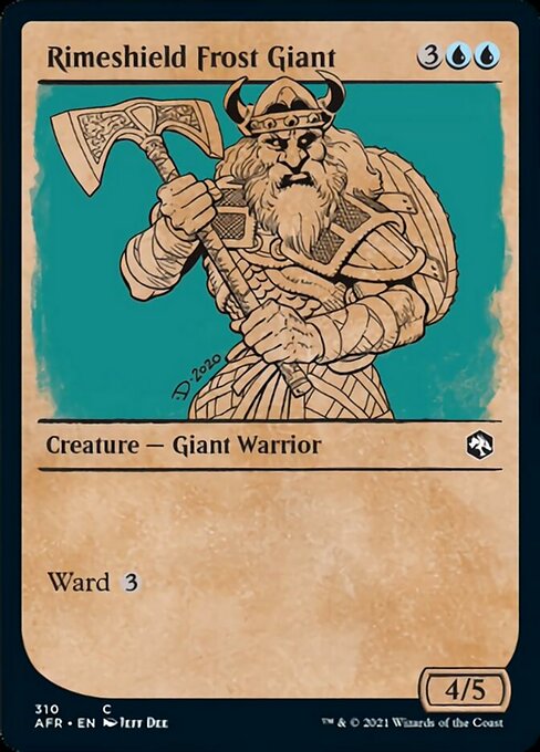 Rimeshield Frost Giant (Showcase) (Adventures in the Forgotten Realms) Light Play