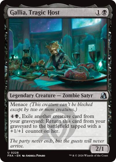 Gallia, Tragic Host (Reality Fracture) Near Mint Foil