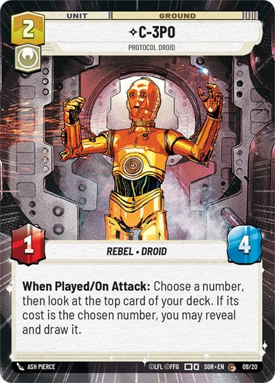 C-3PO Protocol Droid (Hyperspace) (Weekly Play Promos) Near Mint