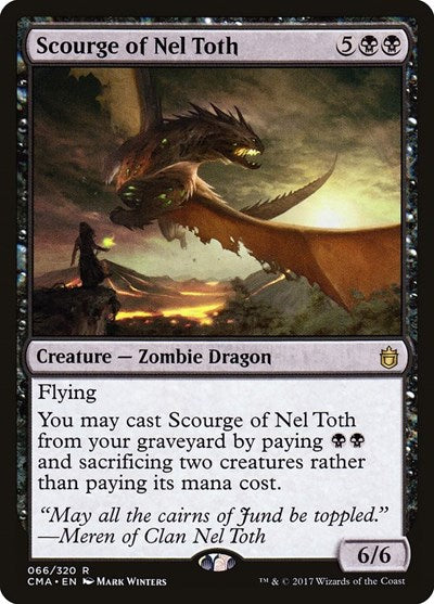 Scourge of Nel Toth (Commander Anthology) Light Play
