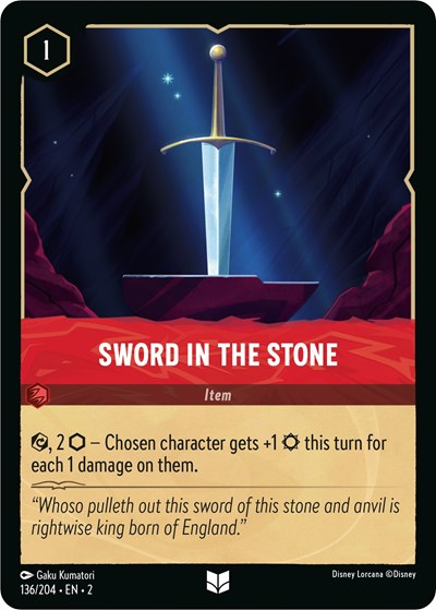 Sword in the Stone (Rise of the Floodborn) Near Mint