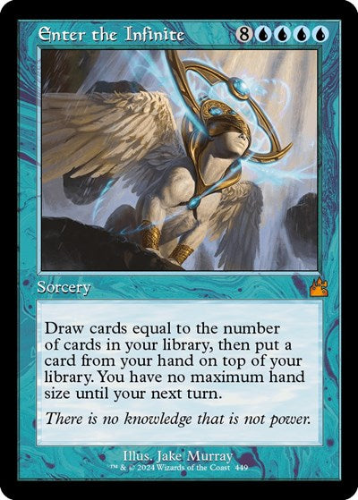 Enter the Infinite (Retro Frame) (Ravnica Remastered) Medium Play
