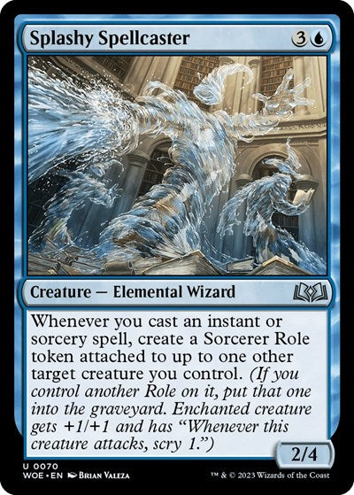 Splashy Spellcaster (Wilds of Eldraine) Near Mint Foil