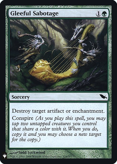 Gleeful Sabotage (Mystery Booster Retail Edition Foils) Near Mint Foil