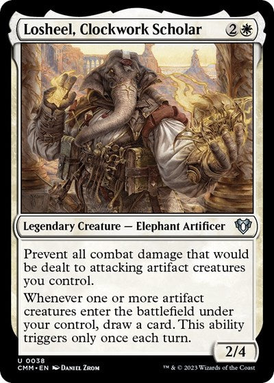 Losheel, Clockwork Scholar (Commander Masters) Near Mint