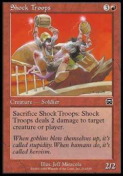 Shock Troops (Mercadian Masques) Light Play