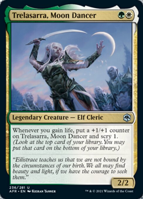Trelasarra, Moon Dancer (Adventures in the Forgotten Realms) Light Play Foil