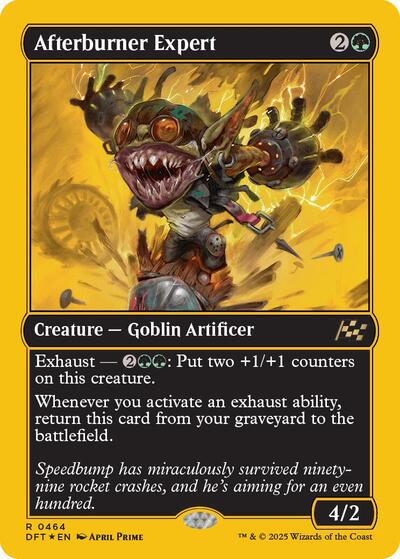 Afterburner Expert (First-Place Foil) (Aetherdrift) Near Mint Foil