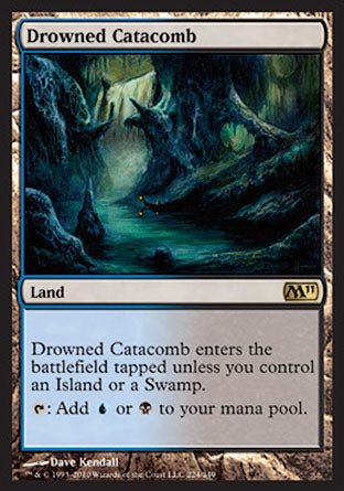 Drowned Catacomb (Magic 2011 Core Set) Light Play Foil