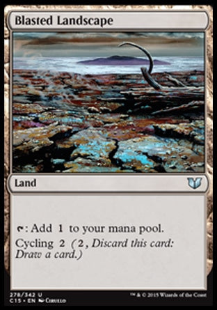 Blasted Landscape (Commander 2015) Light Play