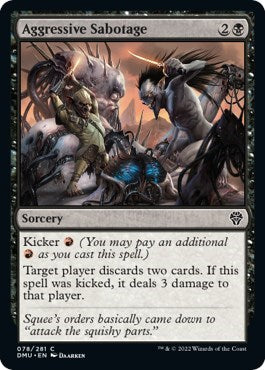 Aggressive Sabotage (Dominaria United) Heavy Play Foil