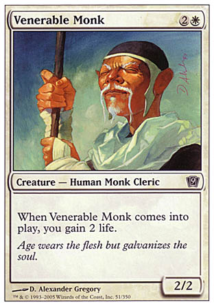 Venerable Monk (9th Edition) Light Play