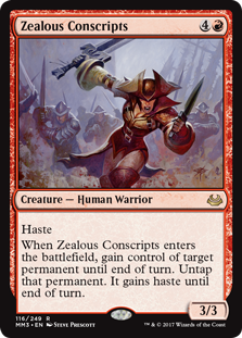 Zealous Conscripts (Modern Masters 2017) Medium Play