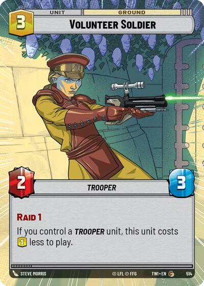 Volunteer Soldier (Hyperspace) (Twilight of the Republic) Near Mint Foil