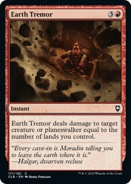 Earth Tremor (Commander Legends: Battle for Baldur's Gate) Damaged / Poor Foil