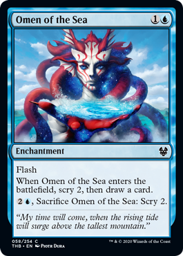 Omen of the Sea (Theros Beyond Death) Medium Play Foil