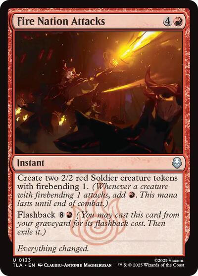 Fire Nation Attacks (Avatar: The Last Airbender) Near Mint Foil