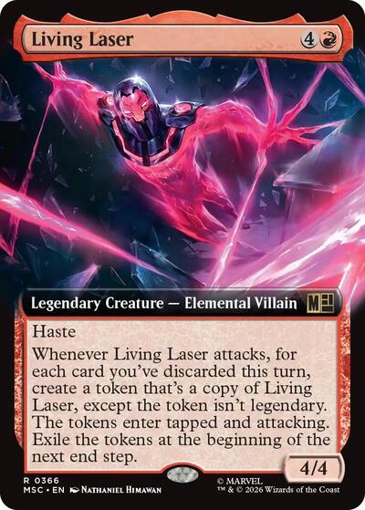 Living Laser (Extended Art) (Commander: Marvel Super Heroes) Near Mint