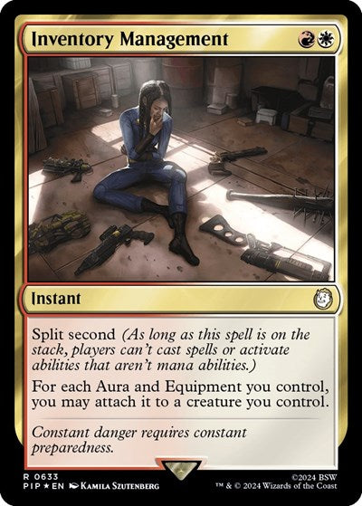 Inventory Management (Surge Foil) (Universes Beyond: Fallout) Light Play Foil