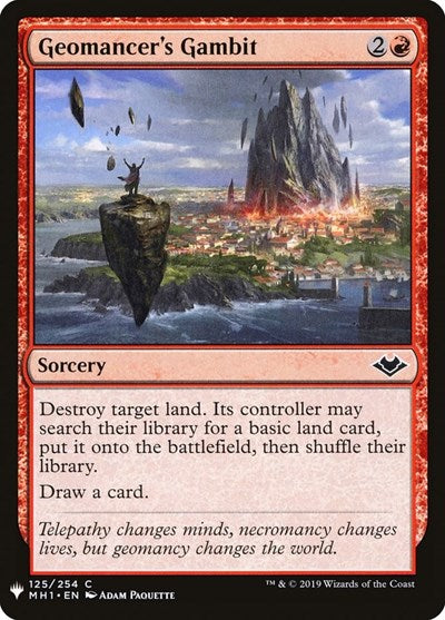 Geomancer's Gambit (Mystery Booster) Near Mint