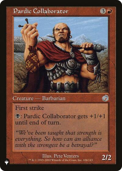 Pardic Collaborator (The List) Light Play