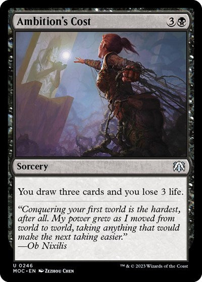 Ambition's Cost (Commander: March of the Machine) Near Mint