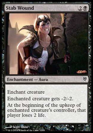 Stab Wound (Duel Decks: Jace vs Vraska) Medium Play