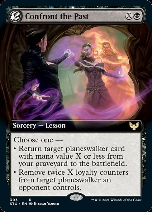 Confront the Past (Extended Art) (Strixhaven) Near Mint Foil