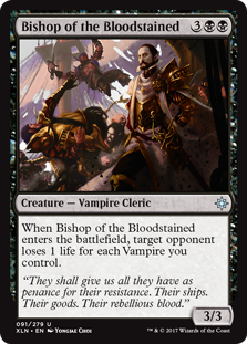 Bishop of the Bloodstained (Ixalan) Light Play Foil