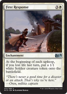 First Response (Magic 2015 Core Set) Light Play