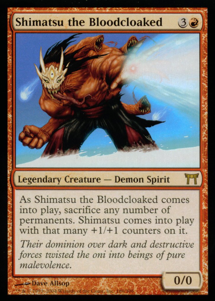 Shimatsu the Bloodcloaked (Champions of Kamigawa) Light Play