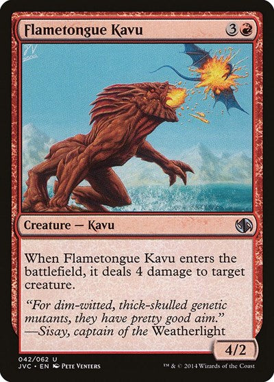 Flametongue Kavu (Duel Decks: Anthology) Light Play