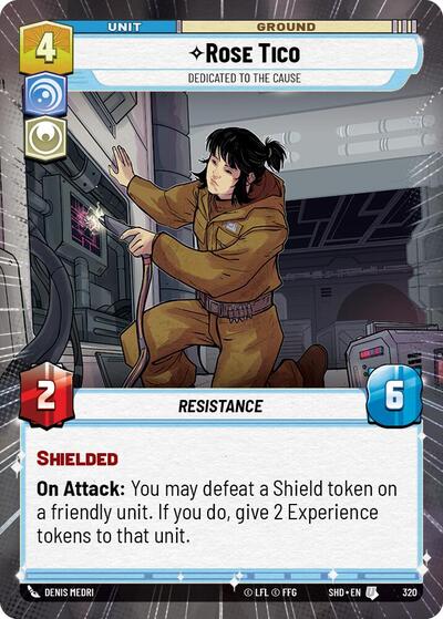 Rose Tico Dedicated to the Cause (Hyperspace) (Shadows of the Galaxy) Near Mint