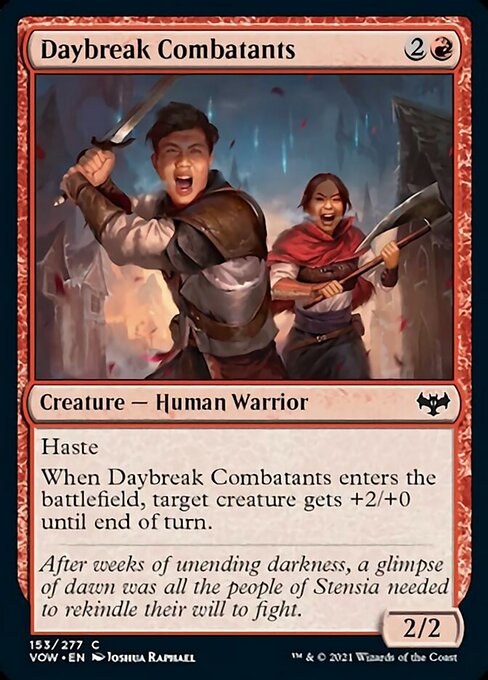 Daybreak Combatants (Innistrad: Crimson Vow) Light Play Foil