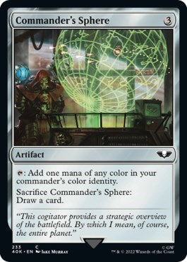 Commander's Sphere (233) (Surge Foil) (Universes Beyond: Warhammer 40K) Near Mint Foil